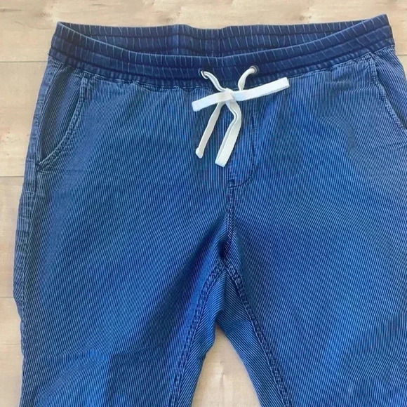 J.Crew Sideline pant in indigo-stripe chambray Sz 12 - Picture 4 of 8